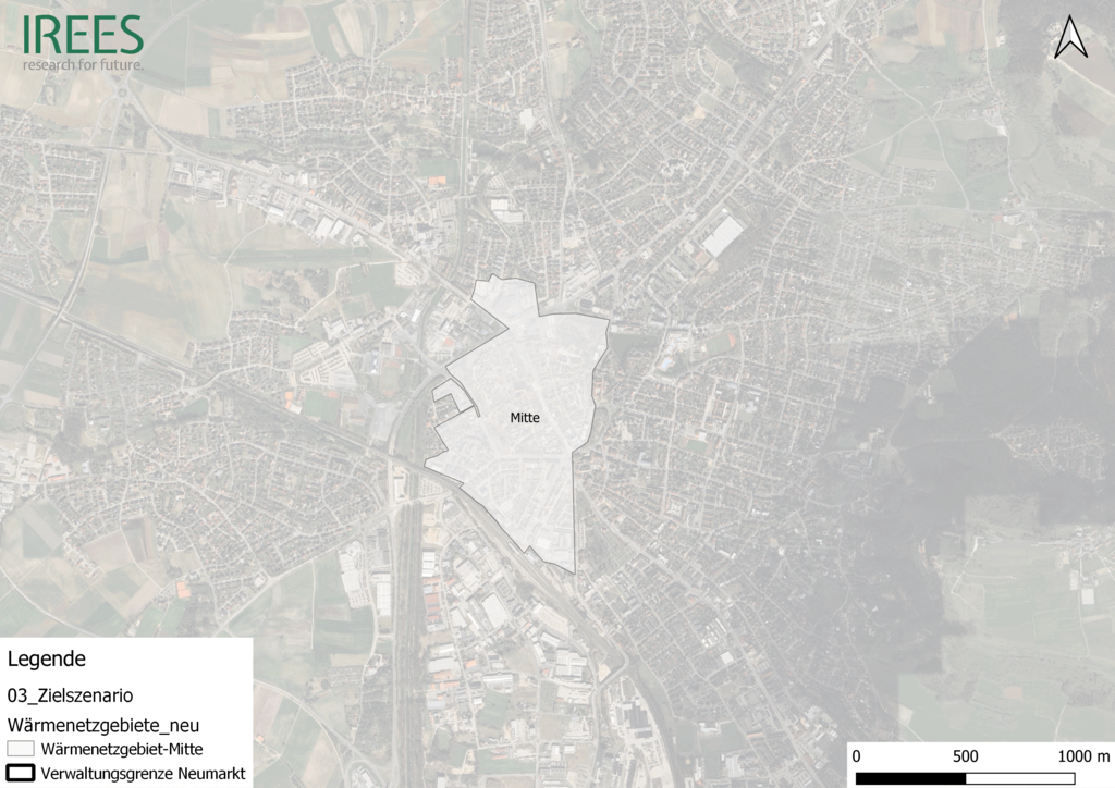 Luftbildkarte der Stadt Neumarkt